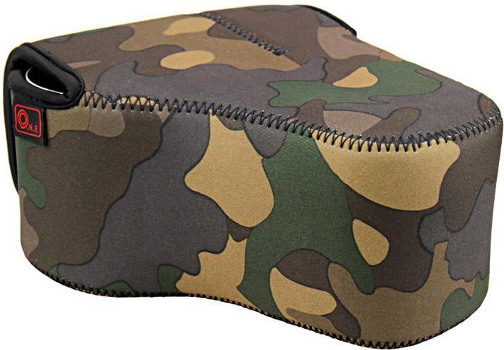 Produktbild JJC OC MC3 Neopreen CameraCover Camouflage Green (Kamera Taschenerweiterung, 2 l)
