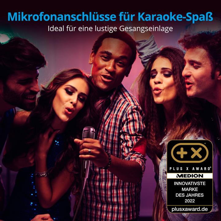 Produktbild Medion MD 44468 Partylautsprecher schwarz (15 h, Akkubetrieb, Netzbetrieb)