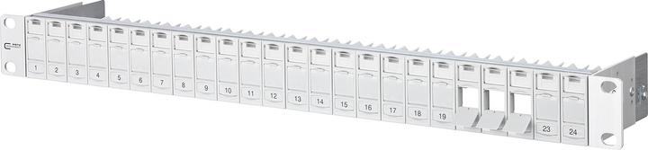 Metz Connect BTR E-DAT Porte-modules 24 pcs. 1UH lgr Porte-modules pour 24 modules blindés gris clair