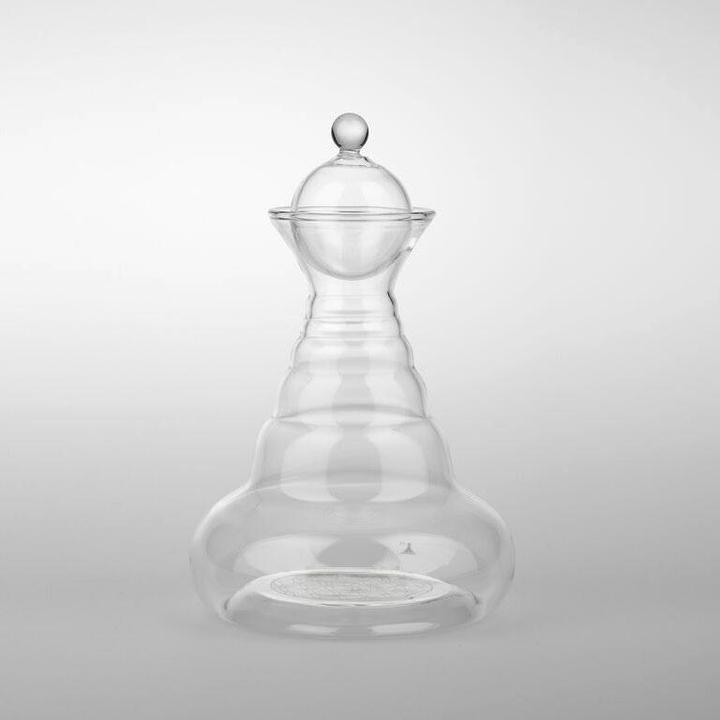 Nature's Design Caraffa delicata bianca, fiore della vita bianco (0.50 l)