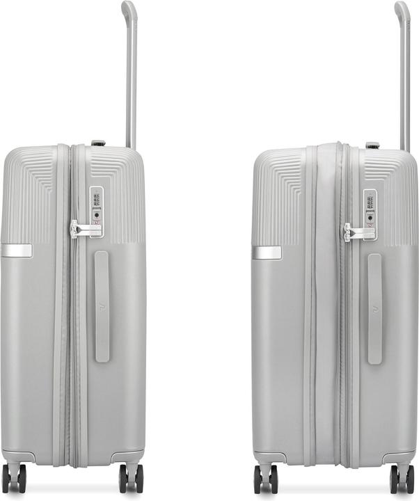Actual product image Roncato Airglam 4-wheel suitcase set 3-piece with expansion fold (236 l, XL (from 140l))