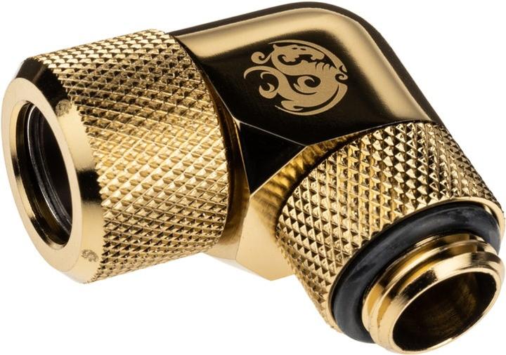 Produktbild Bitspower Advanced Multi-Link Adapter Anschluss 90 Grad G1/4 Zoll AG auf 12mm AD Hardtube - drehbar