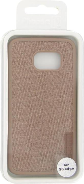 Produktbild OEM Silicone Case Textile for Samsung S6 Edge brown (Samsung Galaxy S6 Edge)