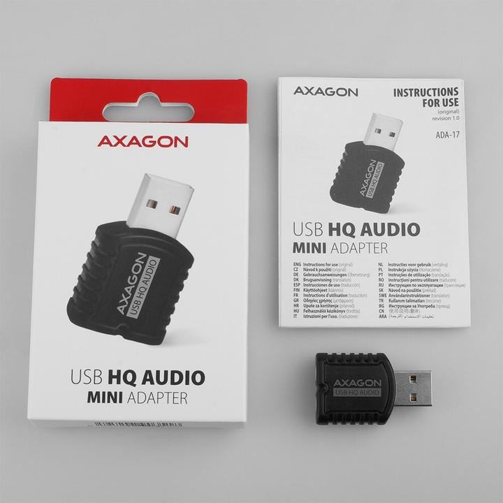 Produktbild Axagon ADA-17 - 16 Bit - 93 dB - USB (USB)