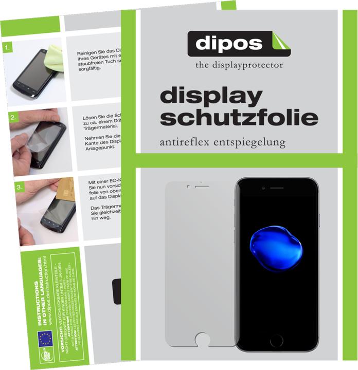 Dipos Film de Protection d’écran Anti-reflet (2 pièce(s), Apple iPhone 7)