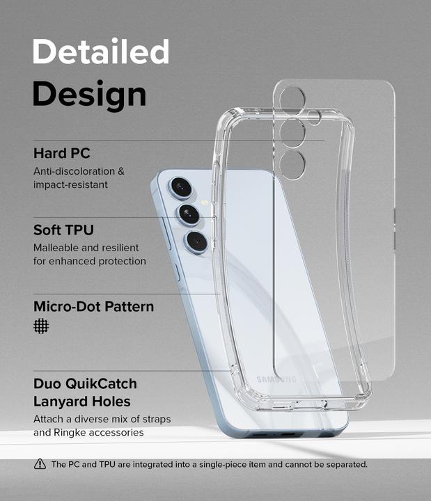 Produktbild Ringke Case for Galaxy A55 5G FUSION CLEAR (Samsung Galaxy A55)