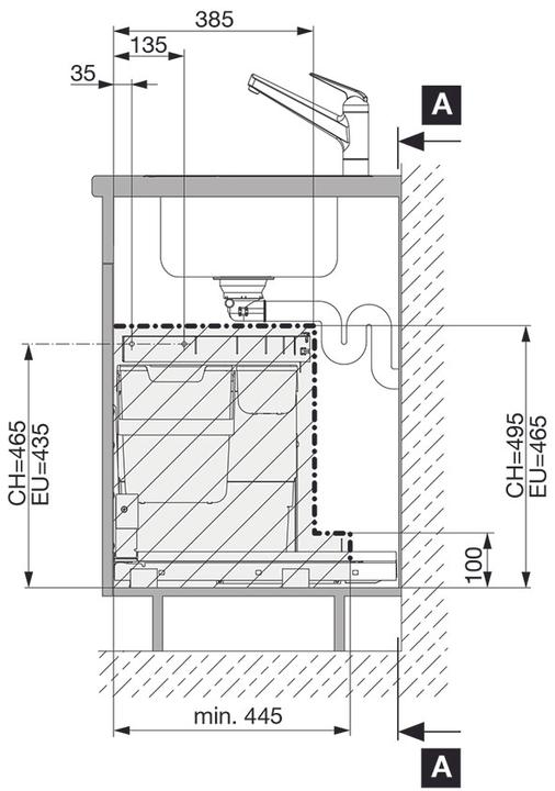 Image du produit Peka Metall Système d'extraction des ordures OekoComplet 40+6+1.2 (40 l)