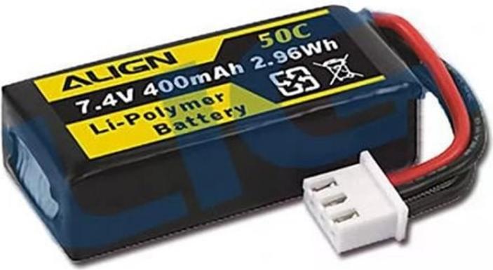 Produktbild Align RC-Akku LiPo 400 mAh 7.4 V 50C für T-Rex T15 (7.40 V, 400 mAh)
