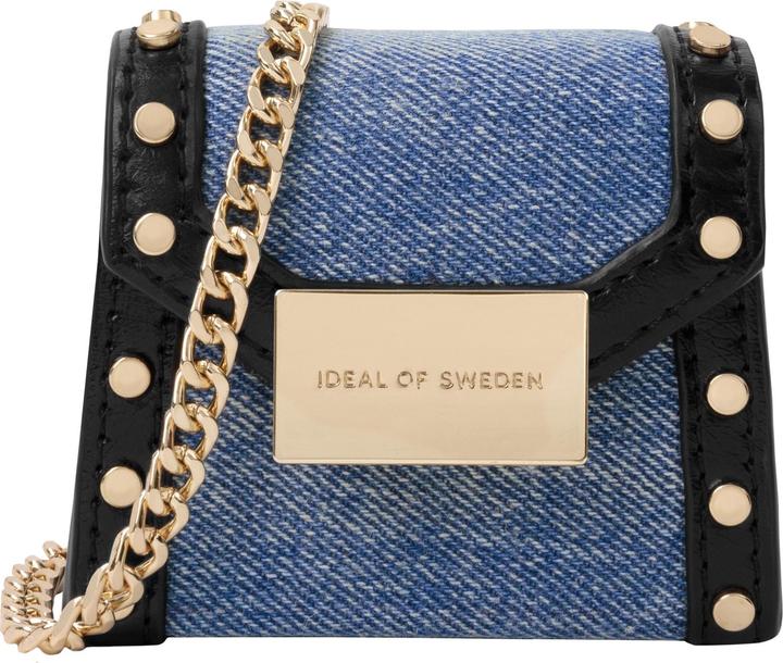 Productafbeelding iDeal Of Sweden AirPods Mini Tas Paloma Herwerkt Denim (Koptelefoon tas)