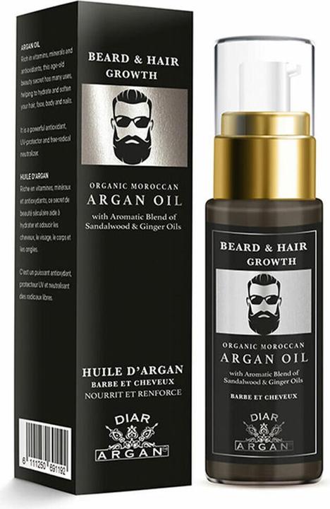 Produktbild Diar Argan Arganöl mit Ingwer und Sandelholz für Bart und Haar (30 ml)