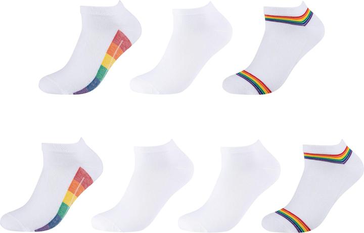 Produktbild Camano Sneakersocken Unisex für Damen und Herren Atmungsaktiv bequem elastisch hoher Baumwollanteil (7er Pack, 35, 38)
