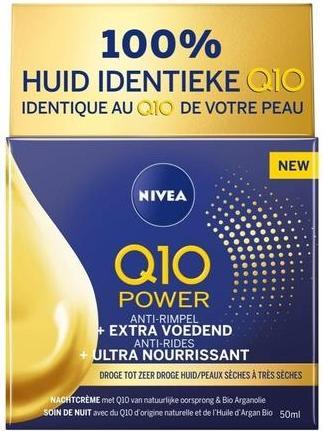 Immagine prodotto NIVEA Q10 Power Crema Notte Extra Nutriente 50g (50 ml, Crema notte)