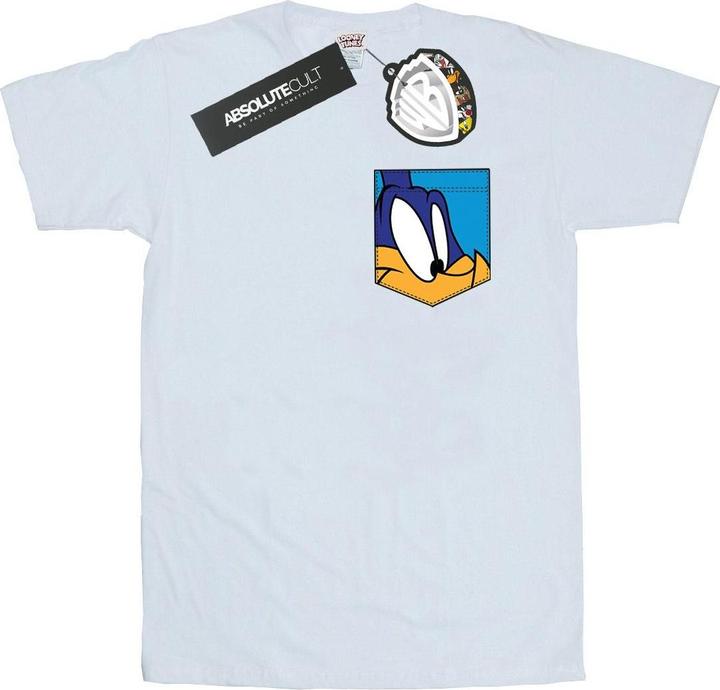 Looney Tunes Road Runner Face Faux Pocket TShirt (M)