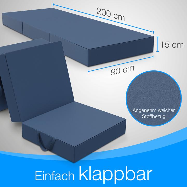 Immagine prodotto Bestschlaf Klappbare Gästematratze (90 x 200 cm, Nucleo di schiuma)
