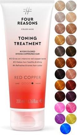 Actual product image Four Reasons Color Mask Red Copper Toning Treatment Color Depositing Conditioner 6.76 fl oz (200 ml)