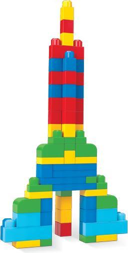 Productafbeelding Mega Bloks Bouwstenen tas kleurrijk (80 stuks)