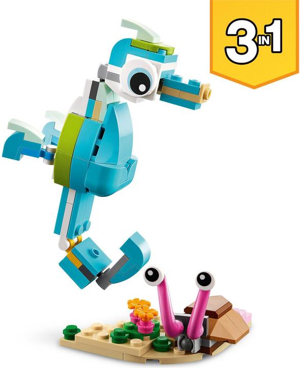 Actual product image LEGO Dolphin and turtle (31128, LEGO Creator 3-in-1)