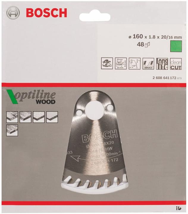 Actual product image Bosch Professional Zubehör PRO Wood circular saw blade, 160 x 1.8 x 20 mm
