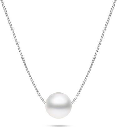 Brilio Silver - Charming silver pearl necklace NCL99W