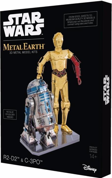 Produktbild Metal Earth Star Wars Set C-3PO + R2D2