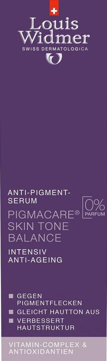 Actual product image Louis Widmer Pigmacare Skine Tone unscented (30 ml)