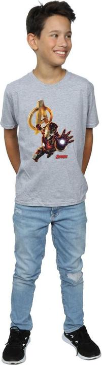 Immagine prodotto Iron Man Pose Maglietta Ragazzi (140, 146)