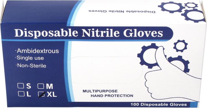 Produktbild Tool Brothers Nitril Einweg Handschuhe Schwarz / Black 200 Stück Grösse XL / Extra Large - nicht Steril (XL)