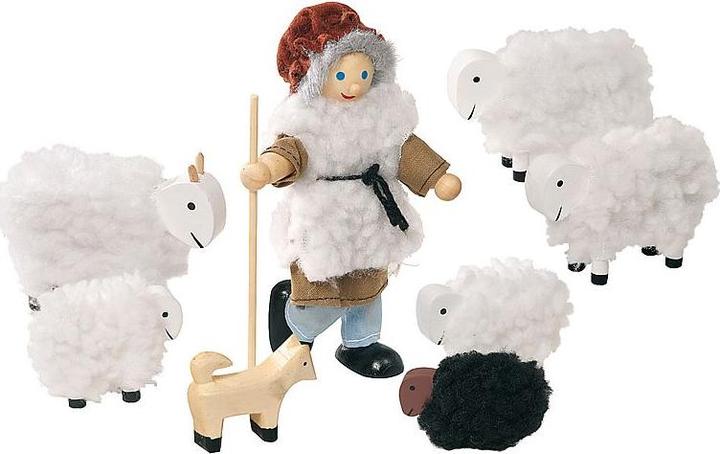 Actual product image Goki Doll house + sheep shepherd