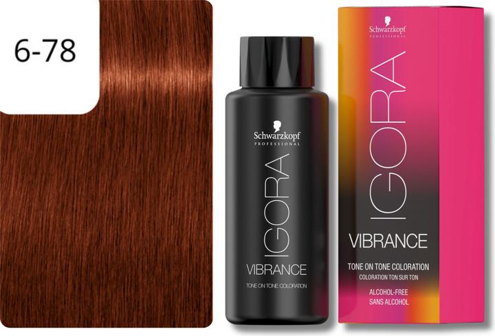 Produktbild Schwarzkopf Professional IGORA Vibrance Haartönung NEU (6-78 Dunkelblond Kupfer Rot)