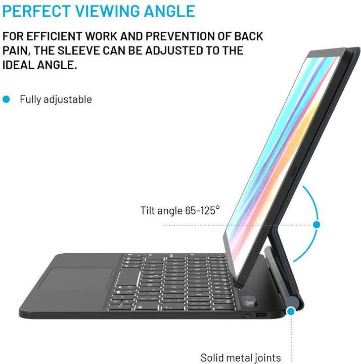 Actual product image Fixed Typee for Apple iPad Pro 11" M4 2024, EN, black