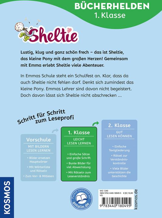 Label énergétique Kosmos von Kessel:Sheltie, Bücherhelden 1. Kla (Allemand, Nadine Reitz, Carola de Chaudière, 2025)