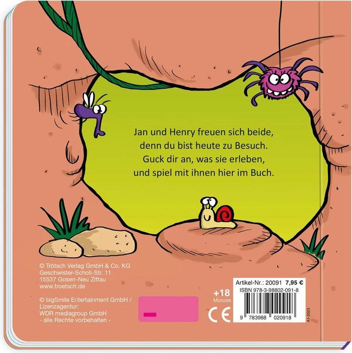 Produktbild Jan und Henry Mein erstes Spielbuch Pappenbuch mit Schiebern (Deutsch)