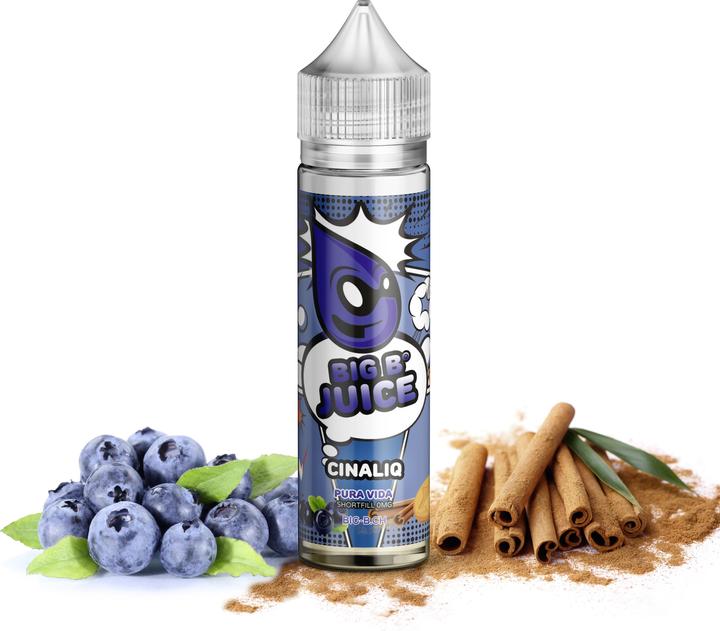 Produktbild Big B Juice E-Liquid Pura Vida, Cinaliq 50ml 'Shortfill' (Blaubeere, Zimt)