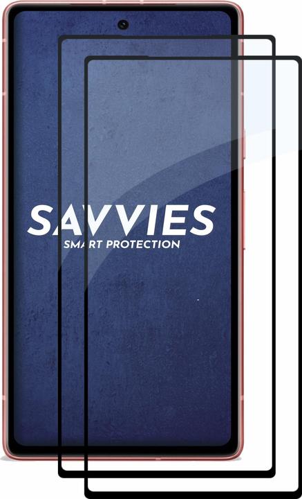 Image du produit Savvies Protection d'écran intégrale Verre de protection blindé (2 pièce(s), Google Pixel 7a)