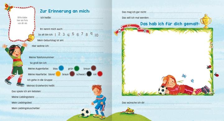 Immagine prodotto Freundebuch Kindergarten Fussball (Tedesco, Sabine Kraushaar, 2018)