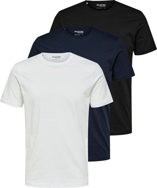 Image du produit Selected Homme Pack de 3 t-shirts en coton (L)
