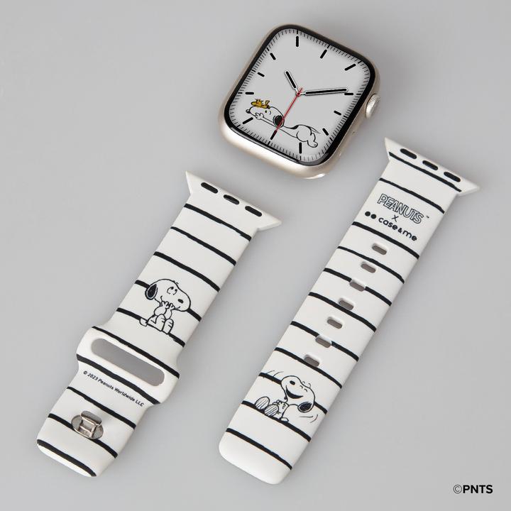 Actual product image Caseme Strap for Peanuts-themed Apple Watch 38/40/41mm (38 mm, 40 mm, 41 mm, Silicone)