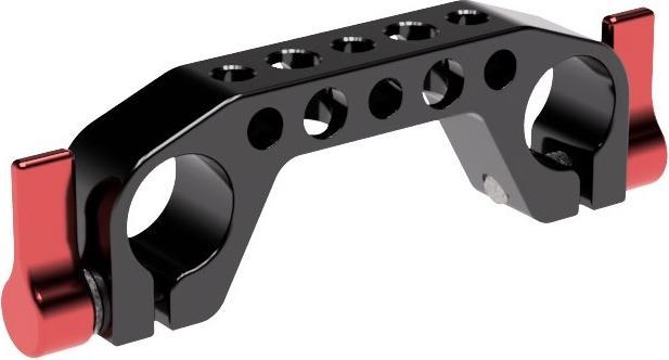 Produktbild Hedbox -HOLD Rod Clamp 15mm Rod Clamp system with knobs- 1 x 27mm Red Anodizing Color M5 screws- 1/4 -20 x (Stativ Schwenkgriff)