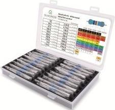 Actual product image Quadrios 201711P002 Metal film resistor assortment axial leaded 0.25 W 1 % 400 pc.