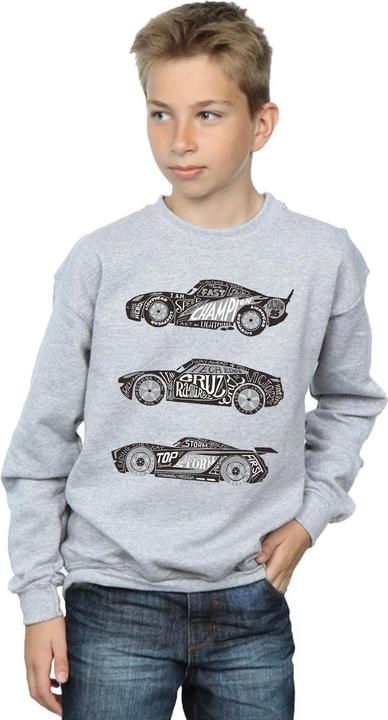 Immagine prodotto Disney Cars Text Racers Felpa Ragazzi (128)