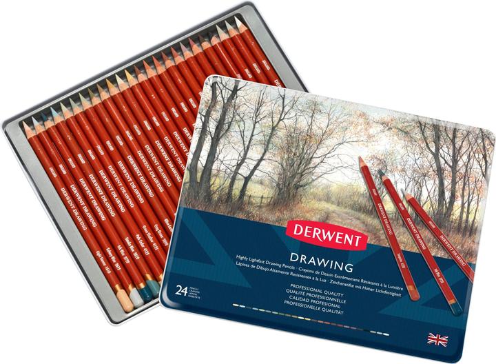 Derwent Drawing Buntstifte (Mehrfarbig, 24 x)