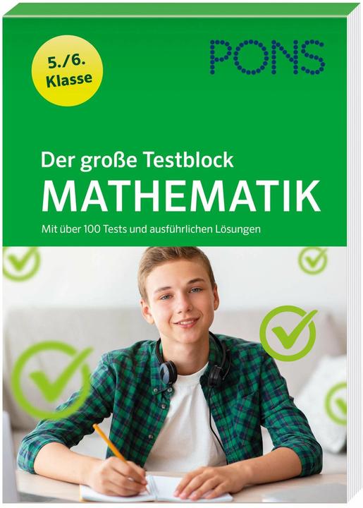 Produktbild PONS Der grosse Testblock Mathematik 5./6. Klasse (Deutsch, 2024)