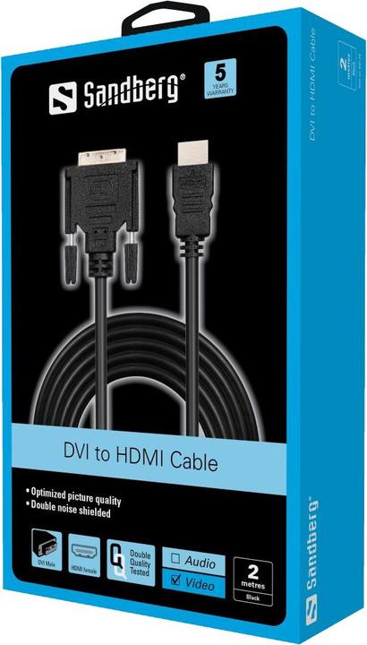 Immagine prodotto Sandberg DVI a (2 m, HDMI)