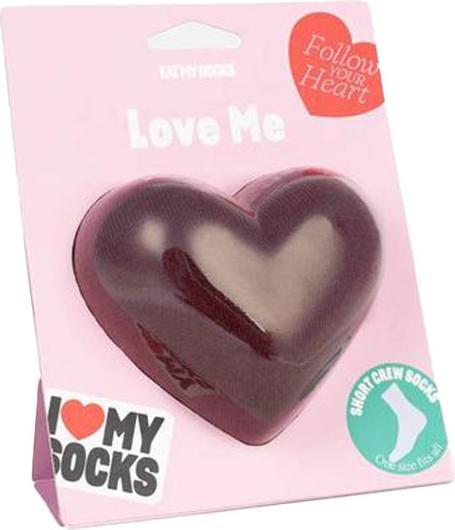 Eat My Socks Love Me Socken, rot (One Size)