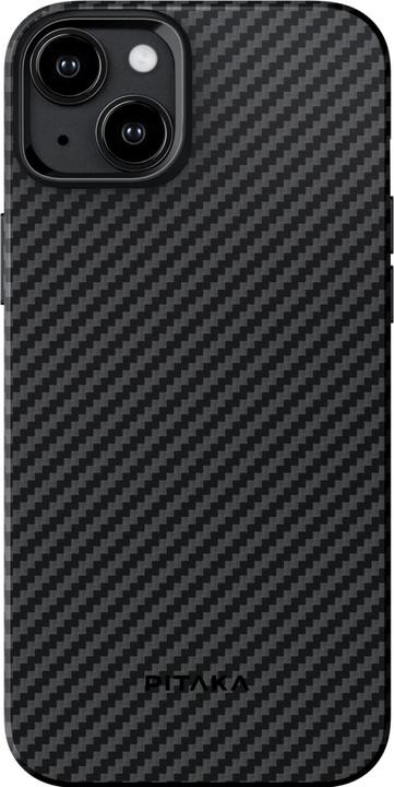 Pitaka MagEZ case Pro 4 1500D voor iPhone 15 Zwart/Grijs keperstof (Apple iPhone 15)