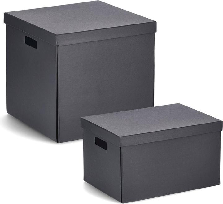 Actual product image Zeller Present Storage Box 33x33x32 sw (33.5 x 33 x 32 cm)