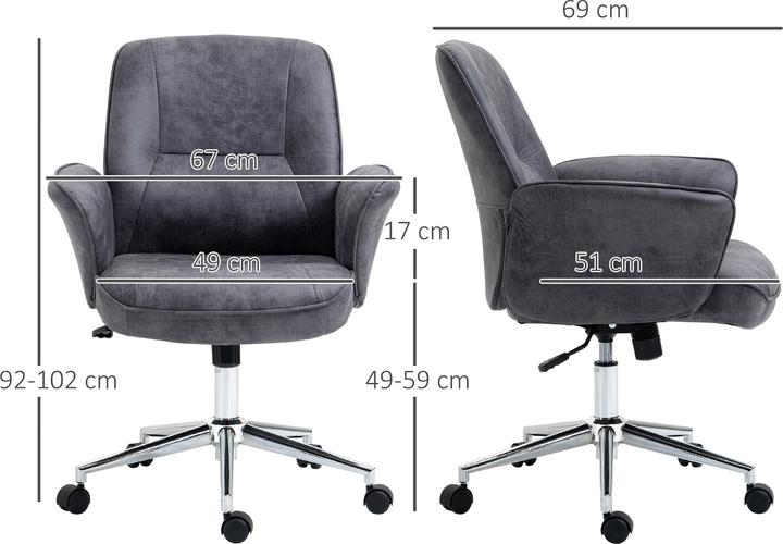 Image du produit Homcom Chaise de bureau ergonomique