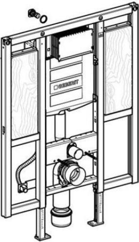 Produktbild Geberit Duofix Element fr Wand-WC 112 cm mit Sigma UP-Splkasten 12 cm barrierefrei fr Sttz- und
