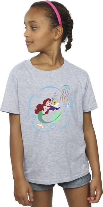 Immagine prodotto Disney The Little Mermaid Reading A Book Maglietta Ragazze (140, 146)