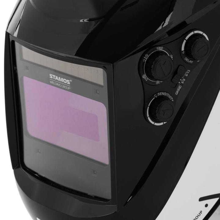 Actual product image Stamos Schweisshelm X-BASIC automatischer Schweisshelm Schweisserhelm farbiges Sichtfeld